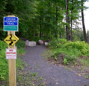 recently rehabilitated trail
