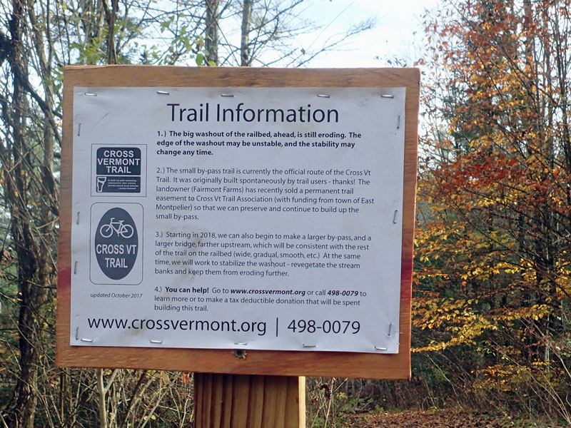 trail information sign