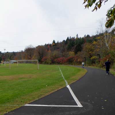 path beside ball field