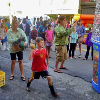 boy throwing ball